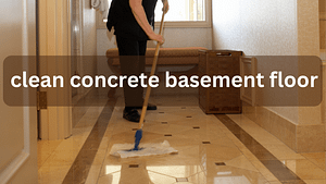 clean concrete basement floor