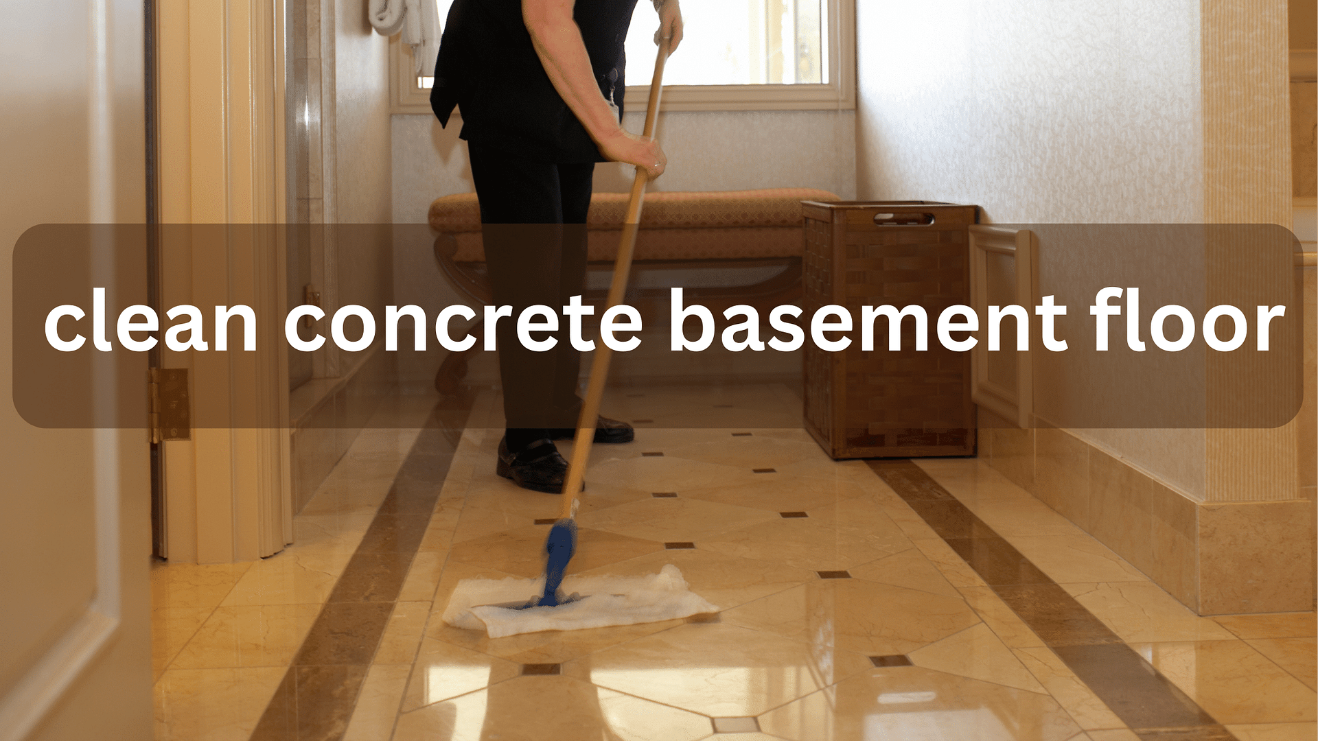 clean concrete basement floor